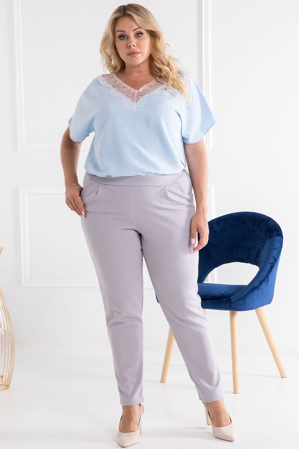 Pantalon taille plus model 169232 Karko