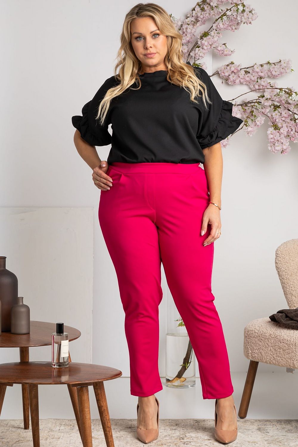 Pantalon taille plus model 169232 Karko