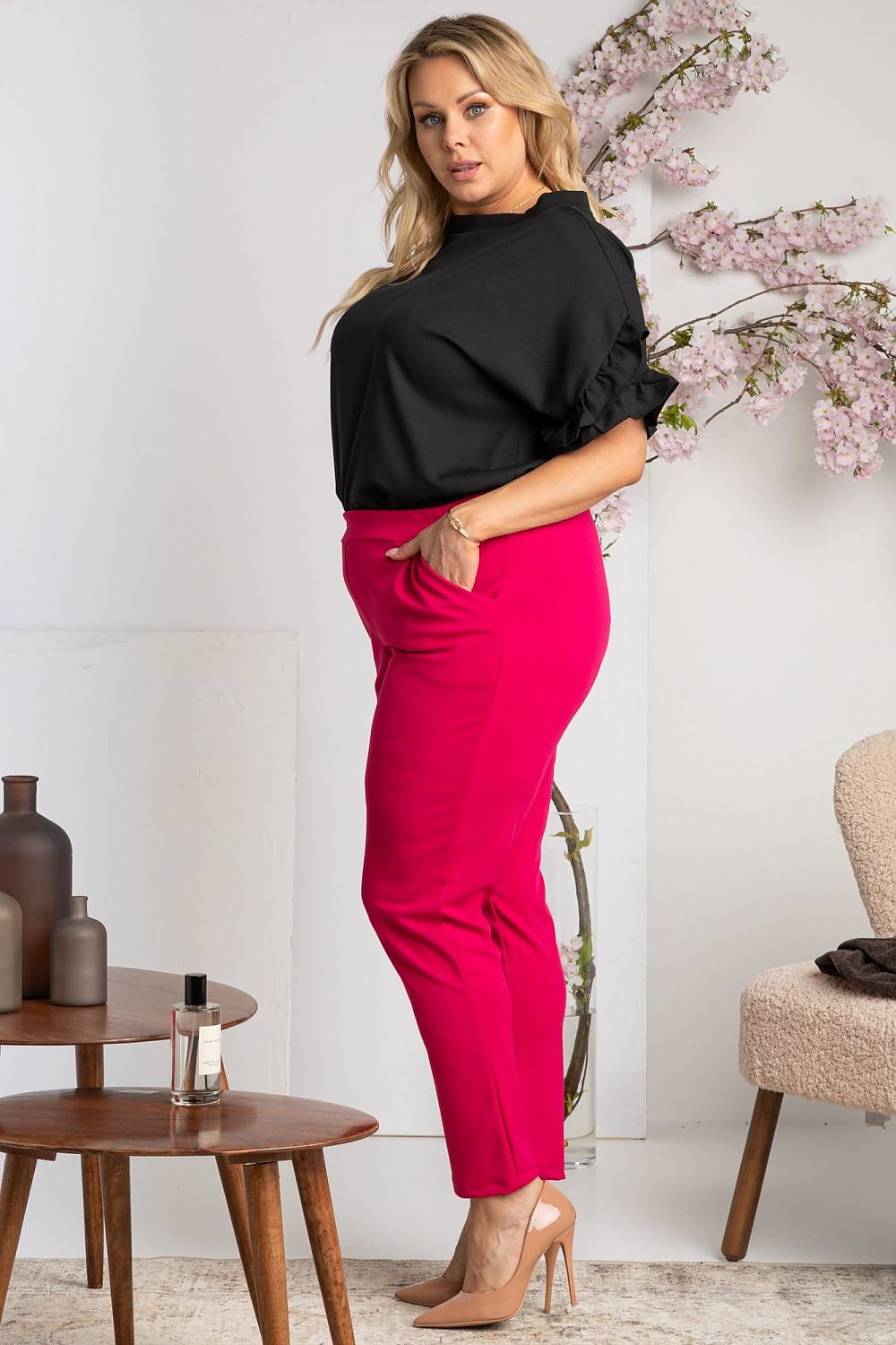 Pantalon taille plus model 169232 Karko