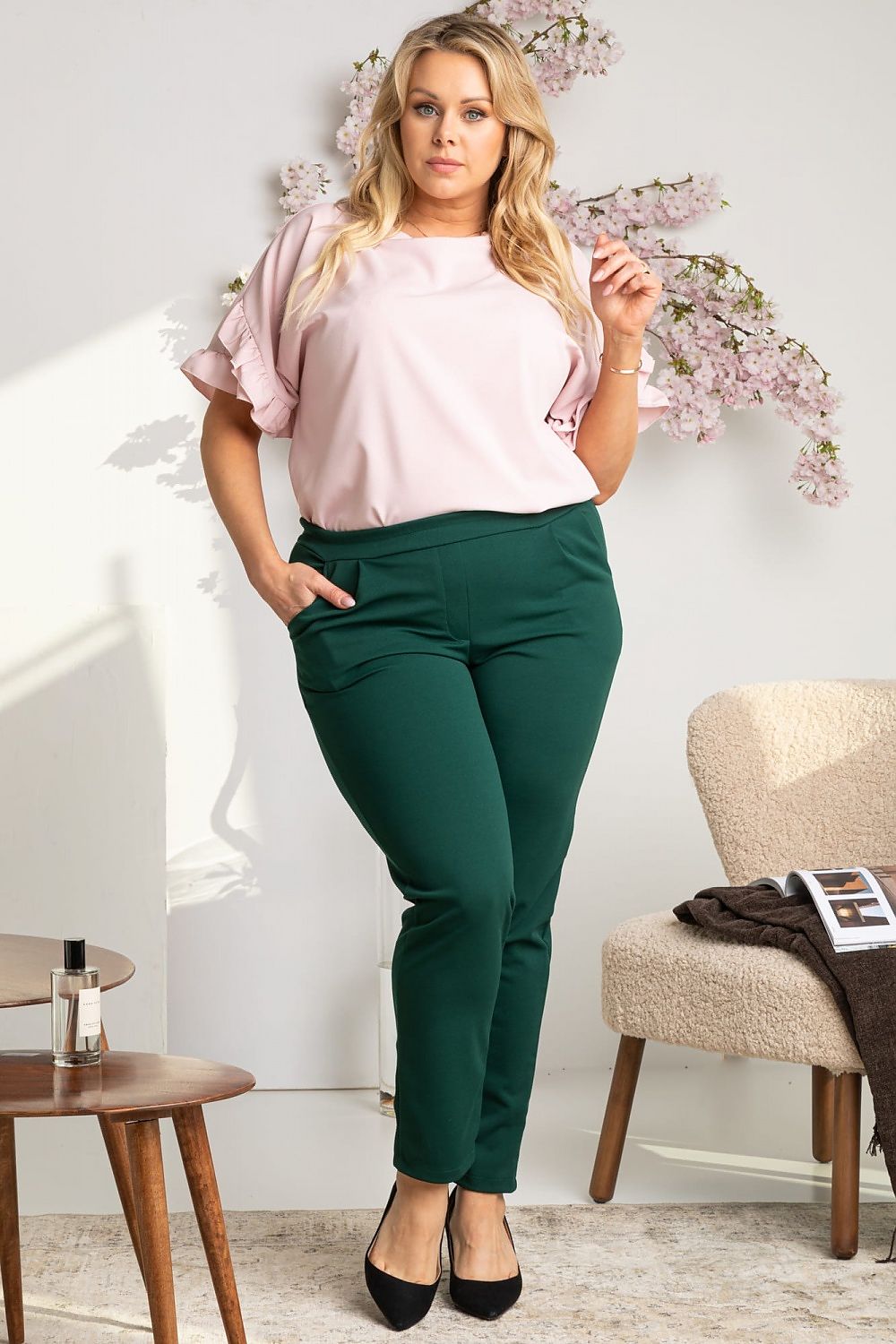 Pantalon taille plus model 169232 Karko