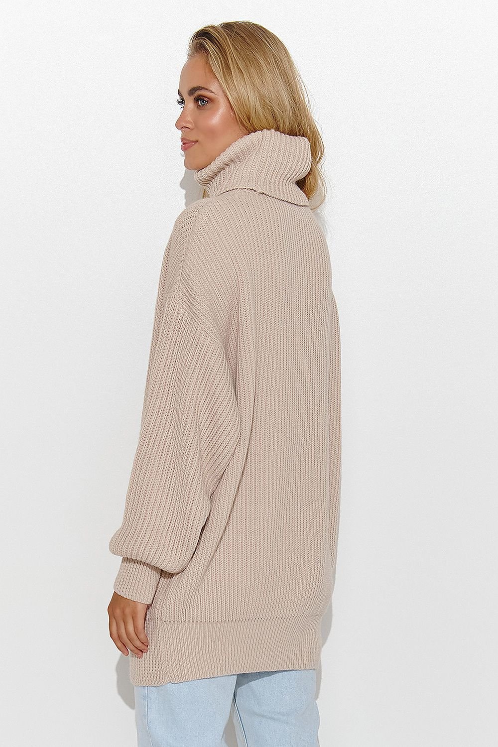 Col roulé model 185216 Makadamia